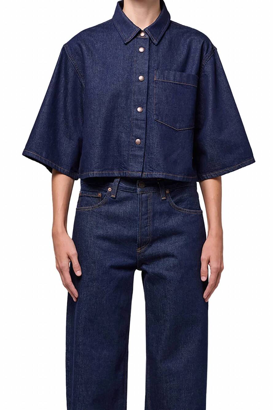 NEW AGOLDE tomine buttondown shirt in rinse